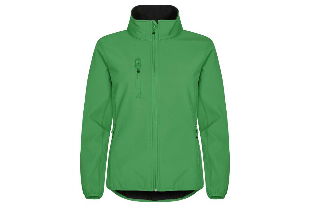 0200915 605 ClassicSoftshellJktLady AppleGreen front