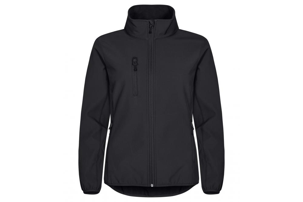 0200915 99 ClassicSoftshellJktLady Black front