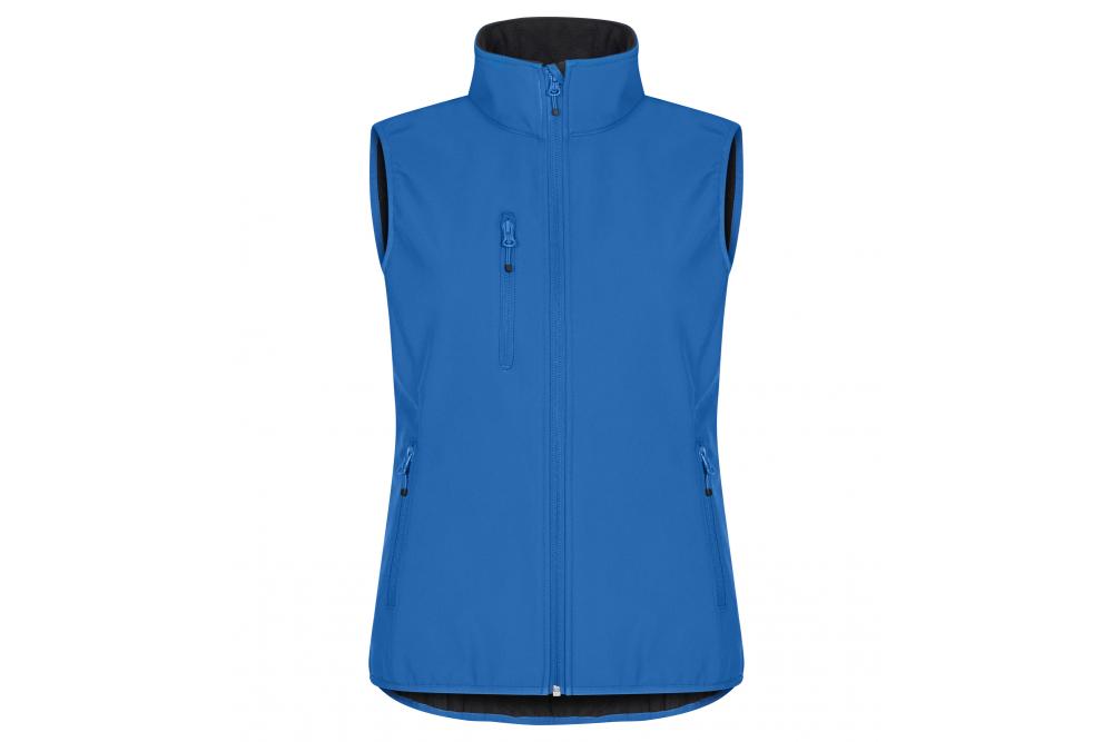0200916 55 ClassicSoftshellVestLady RoyalBlue front