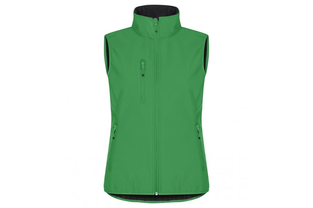 0200916 605 ClassicSoftshellVestLady AppleGreen front