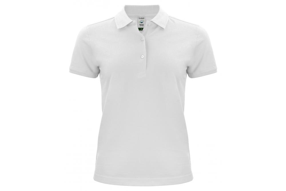 028265 00 ClassicPoloLadies White Front