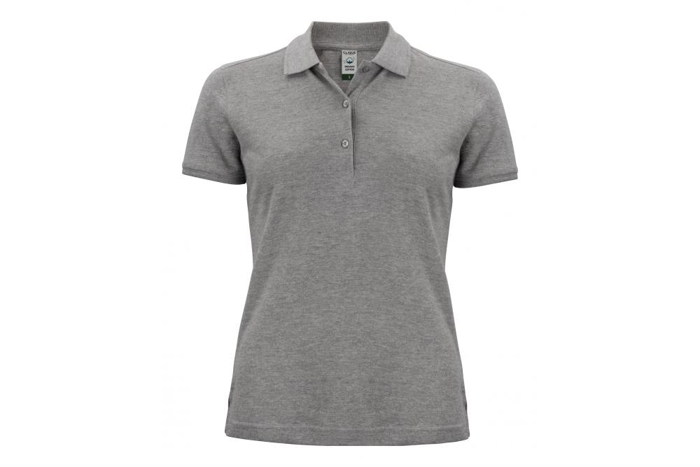 028265 95 ClassicOCPoloLadies Grey Melange Front