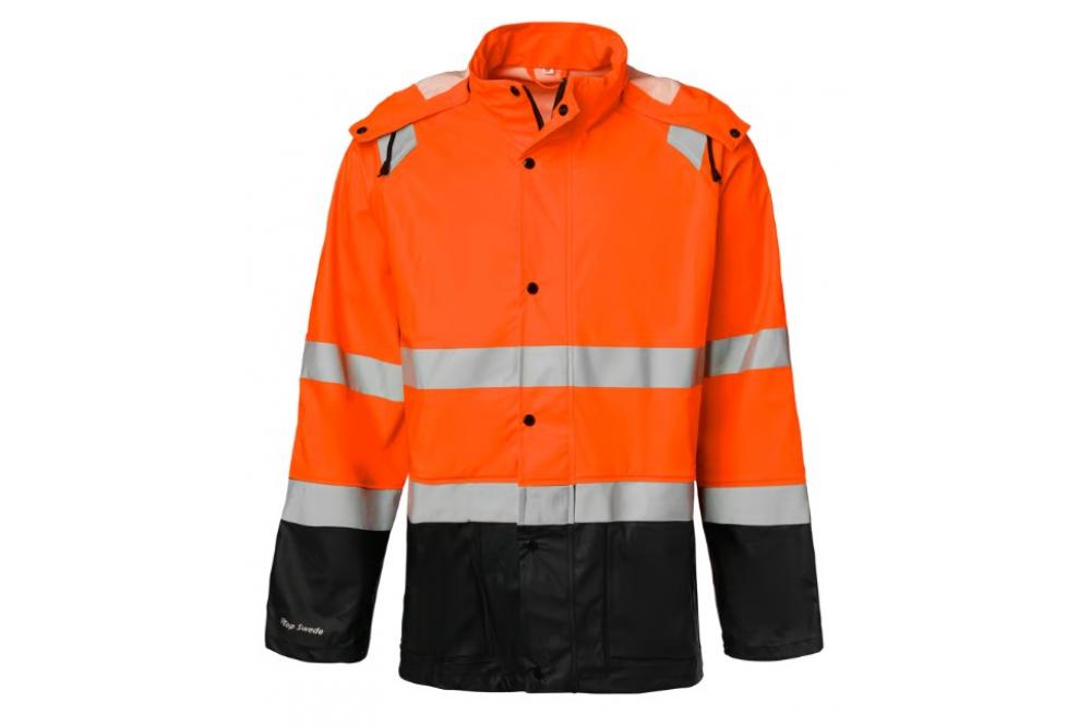 1000180 Top Swede Rain Jacket Hi Vis orange