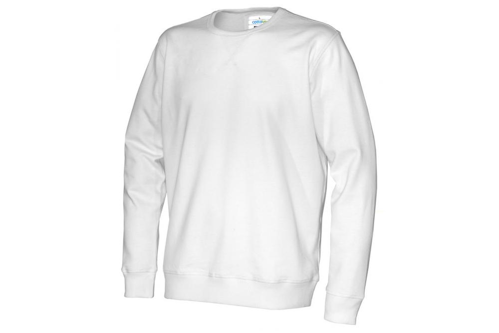 141003 100 cvc crewneck unisex white