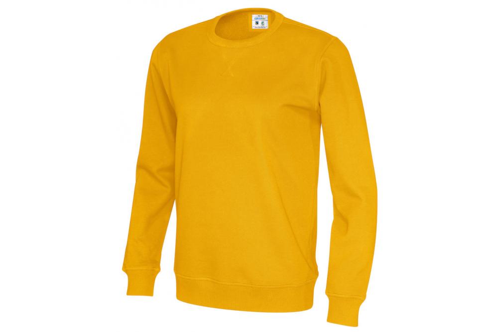 141003 255 cvc crew neck unisex yellow