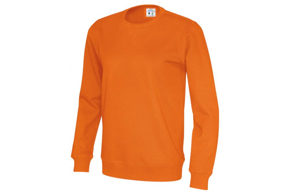 141003 290 cvc crew neck unisex orange