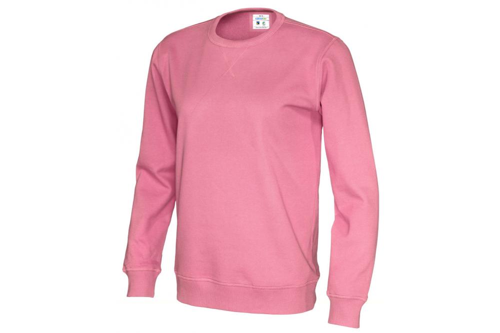 141003 425 cvc crew neck unisex pink