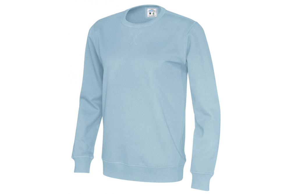 141003 725 cvc crew neck unisex skyblue