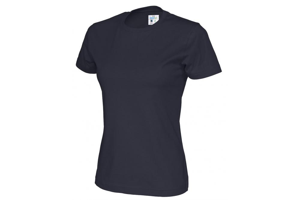 141007 855 r neck ss Teen lady navy