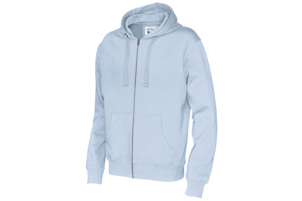 141010 725 cvc full zip hoddie men skyblue