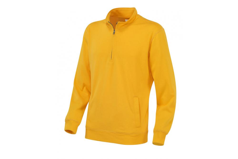 141012 255 cvc half zip unisex yellow