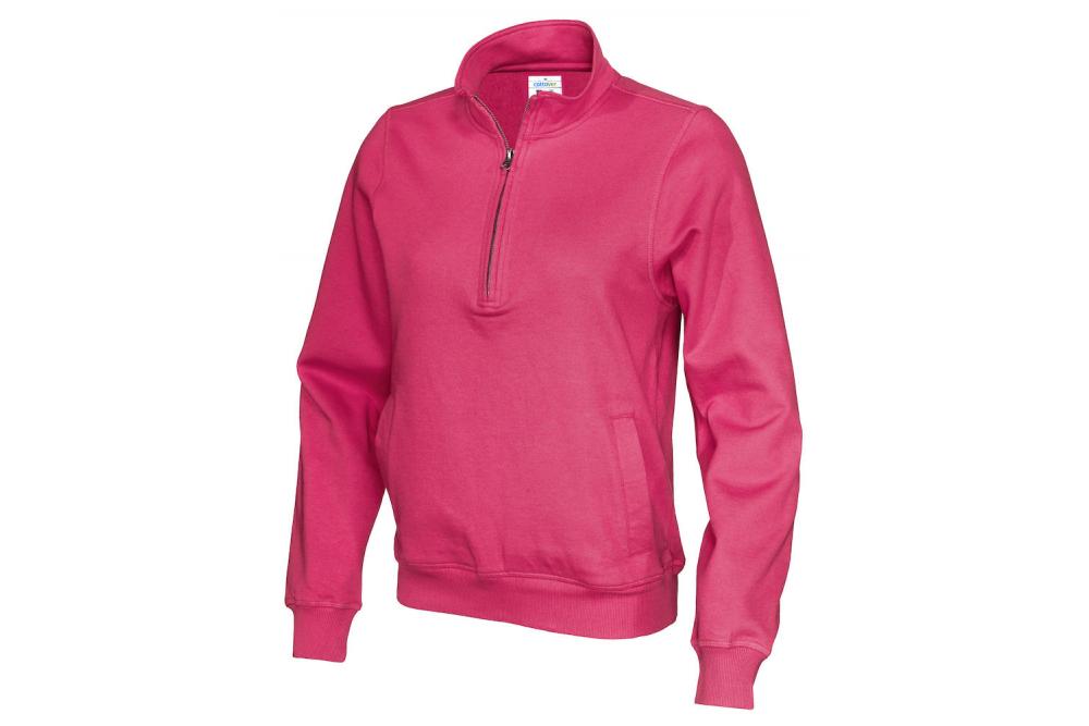 141012 435 cvc sweat shirt half zip men DarkCerise