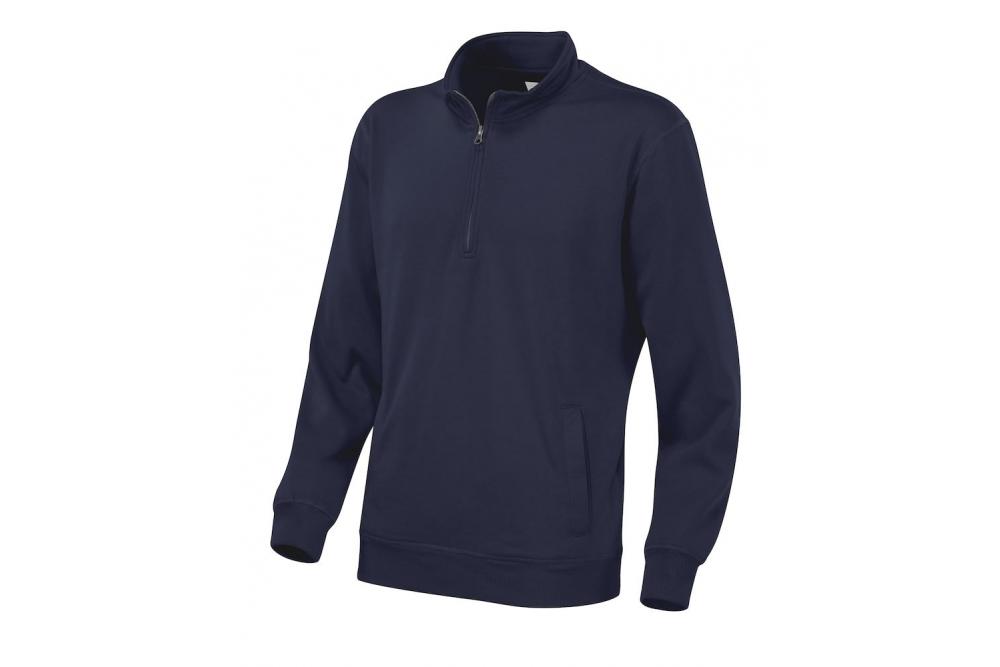 141012 855 cvc half zip unisex Navy