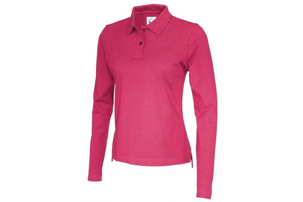 141017 435 polo LS pique lady DarkCerise2