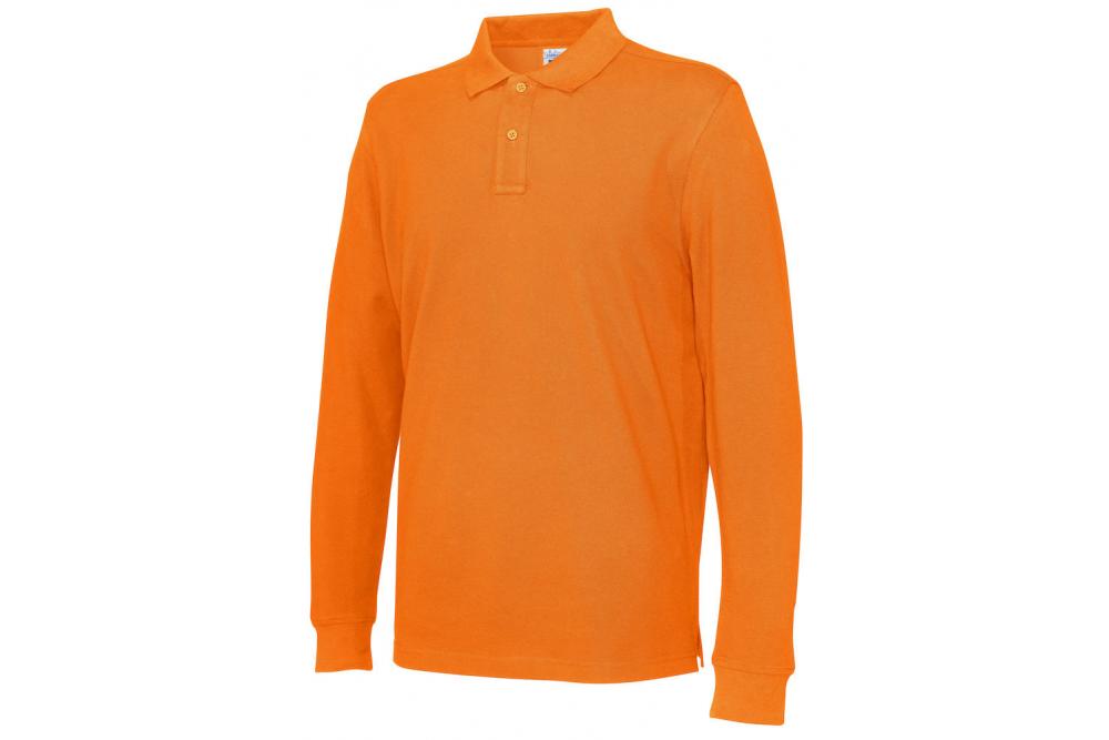 141018 290 polo LS men orange Copy