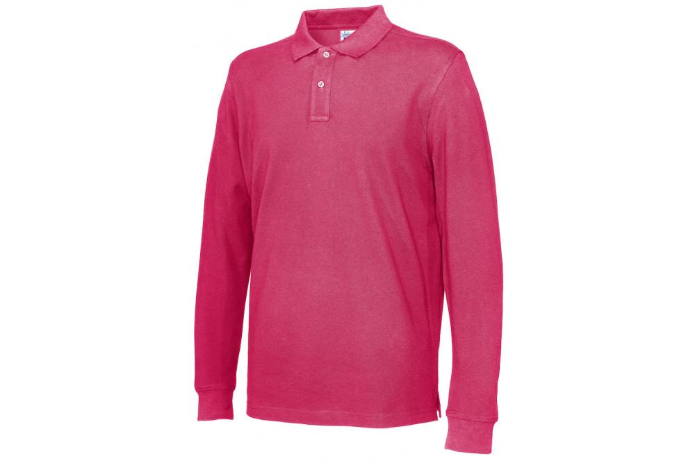 141018 435 polo LS men DarkCerise Copy