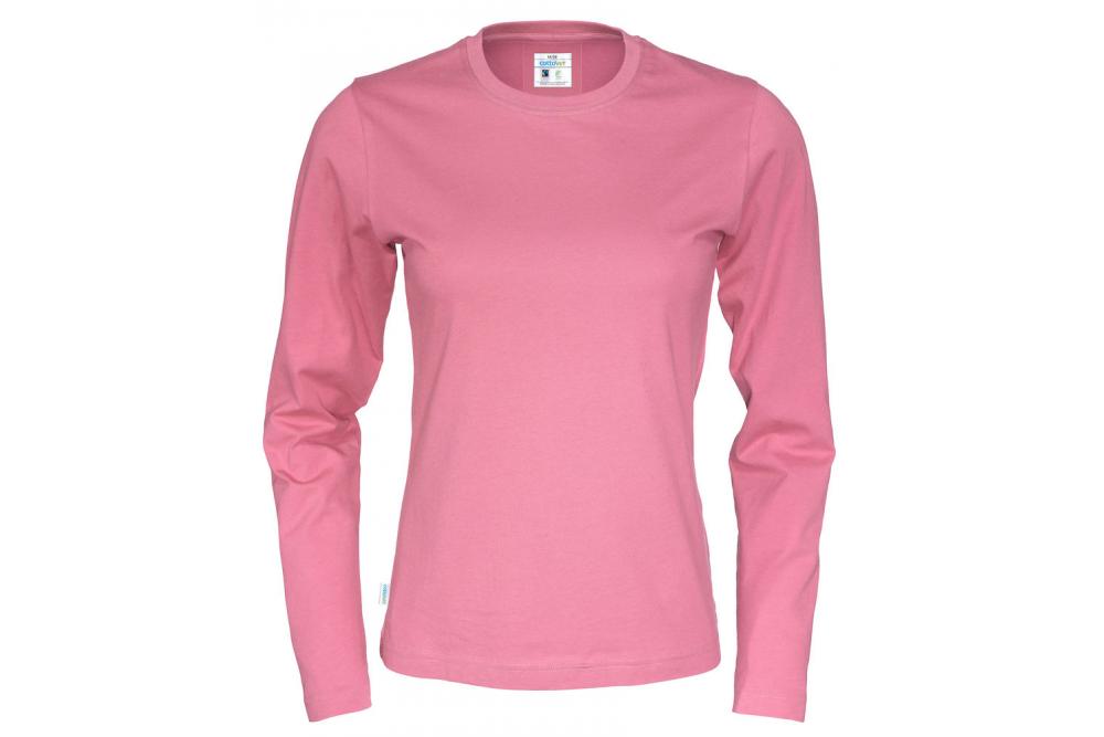 141019 425 R neck LS Tee lady F pink