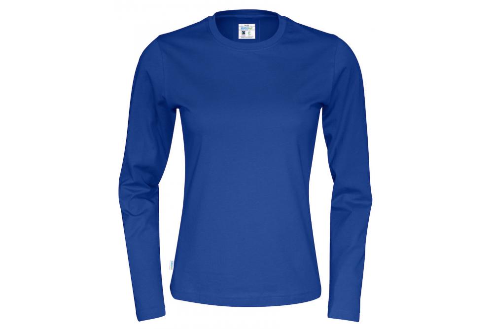 141019 767 R neck LS Tee lady F royal