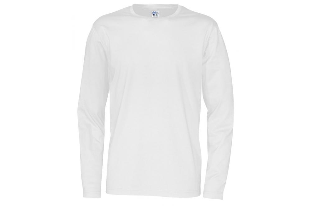 141020 100 R neck LS tee men F white