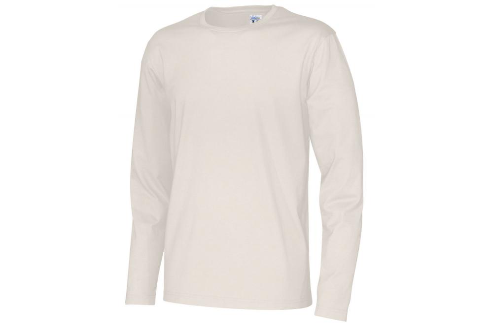 141020 105 R neck LS tee men offwhite