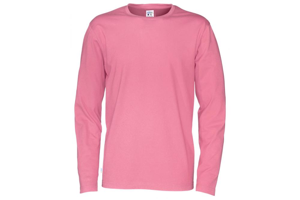 141020 425 R neck LS tee men F pink