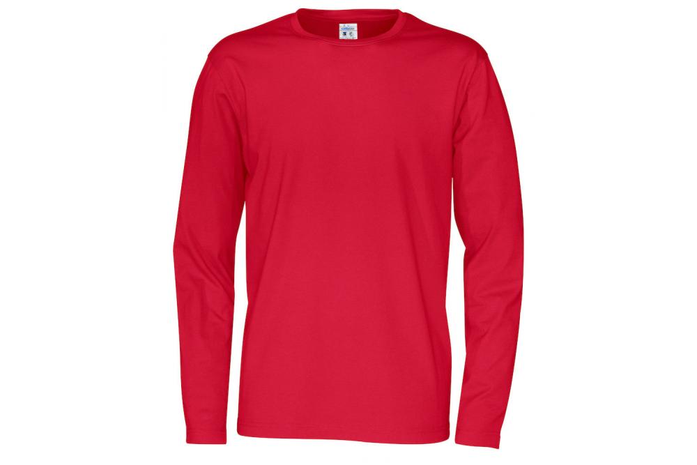 141020 460 R neck LS tee men F red