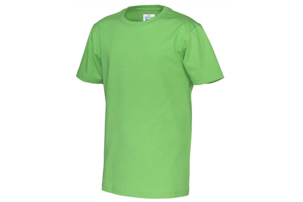 141023 645 r neck Tee kid green