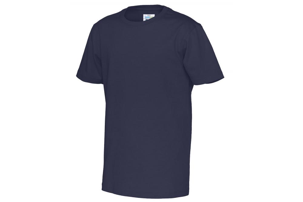 141023 855 r neck Tee kid navy