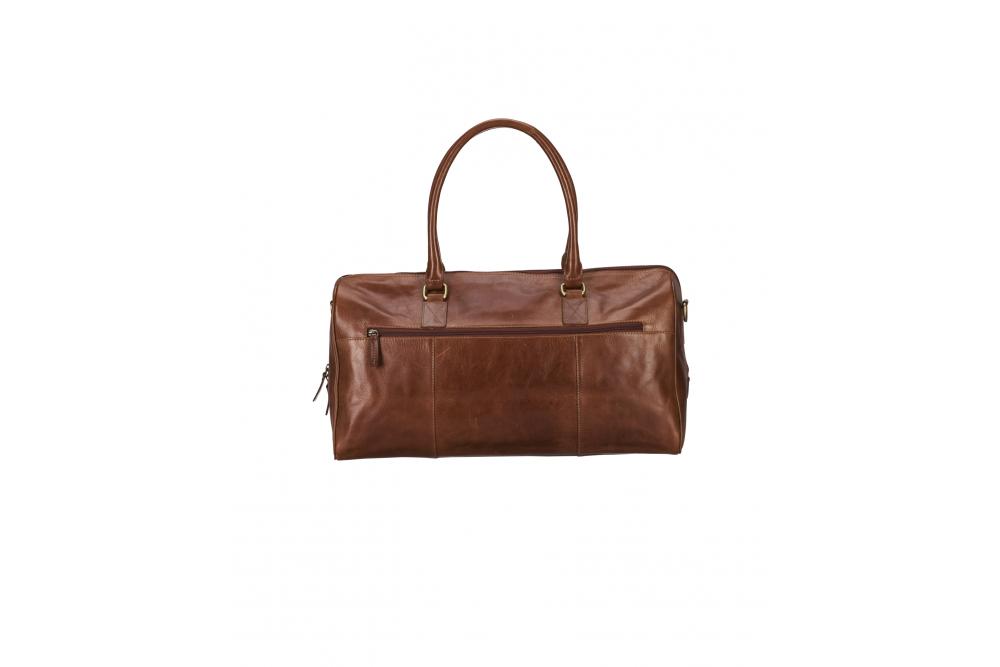 158954 530 leatherlinetravelbag brun b