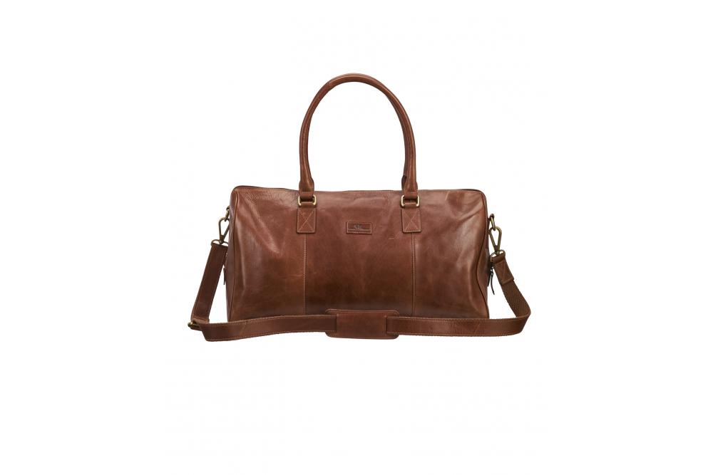 158954 530 leatherlinetravelbag brun f