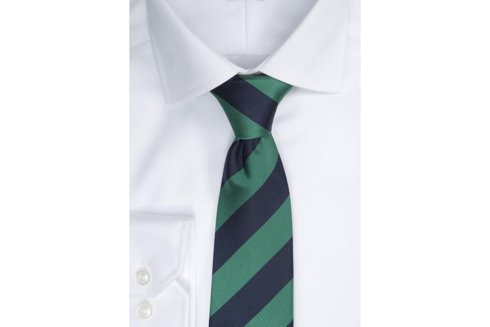 2910200 607 TIE REGIMENTAL STRIPE 607 NAVY GREEN