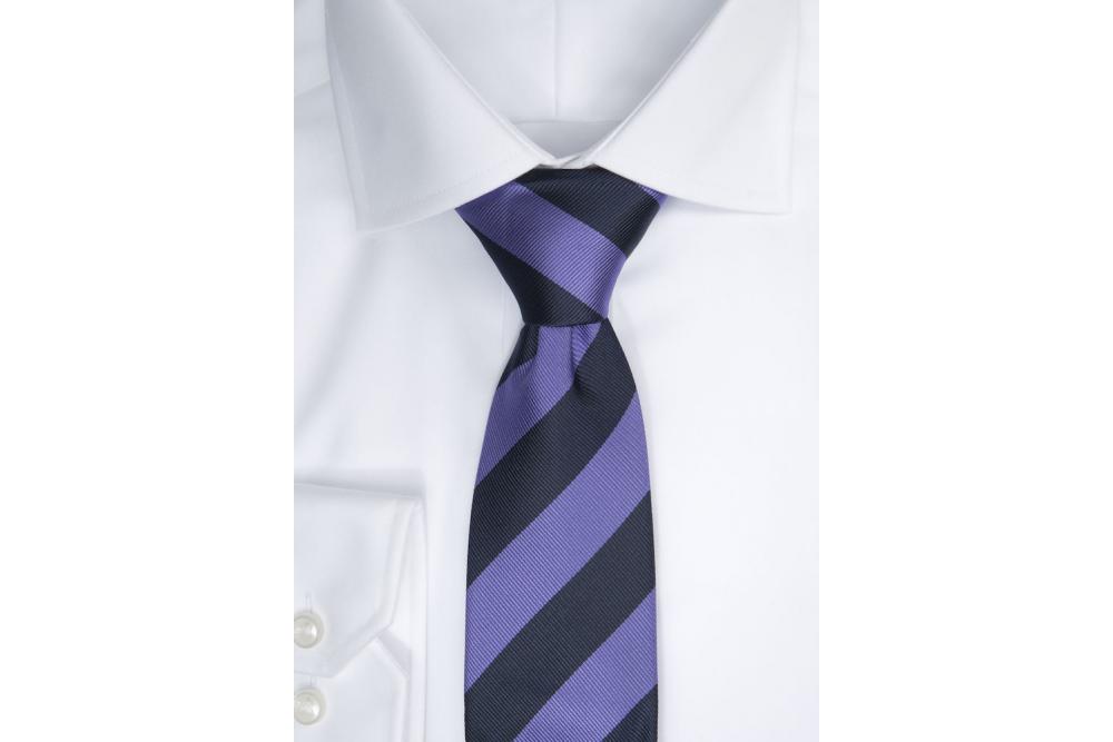 2910200 608 TIE REGIMENTAL STRIPE 608 NAVY PURPLE