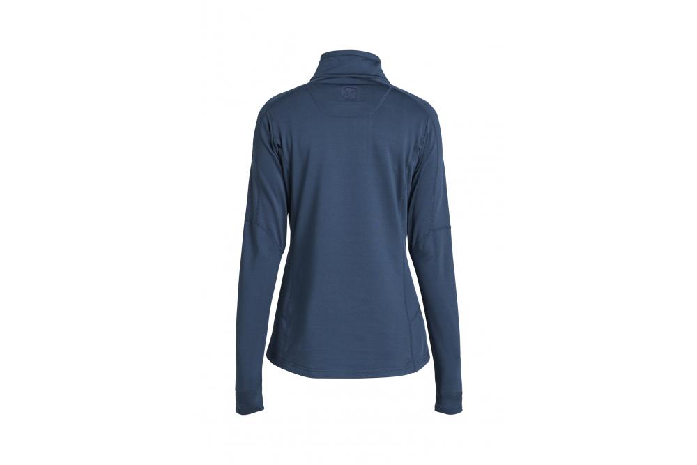 465018115 964 TXliteWindblockHalfZipWomen Back MidnightNavy