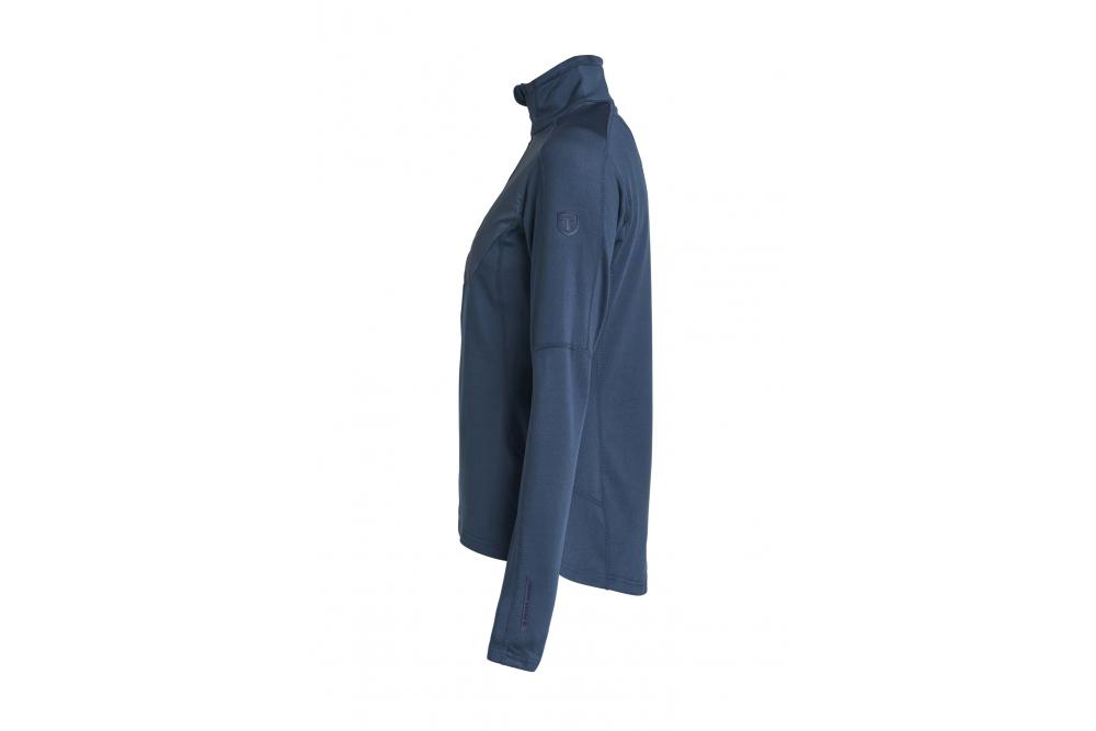465018115 964 TXliteWindblockHalfZipWomen Left MidnightNavy