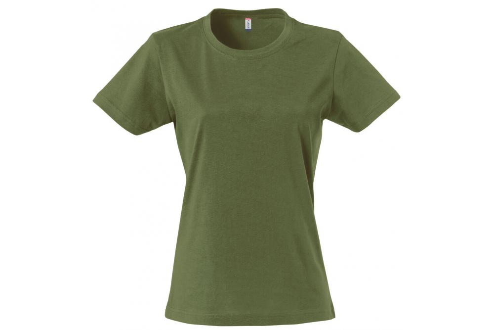 Clique Basic T Women Army Green 71