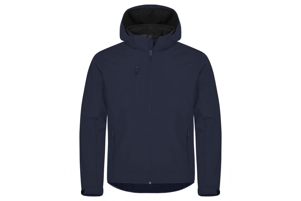 Clique ClassicSoftshellHoody DarkNavy Roach