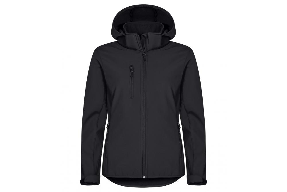 Clique ClassicSoftshellHoodyLady Black Roach