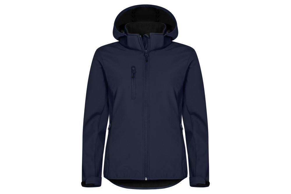 Clique ClassicSoftshellHoodyLady DarkNavy Roach