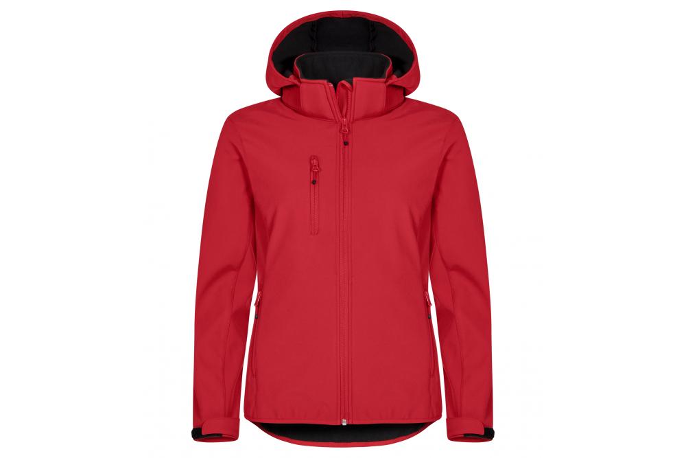 Clique ClassicSoftshellHoodyLady Red Roach