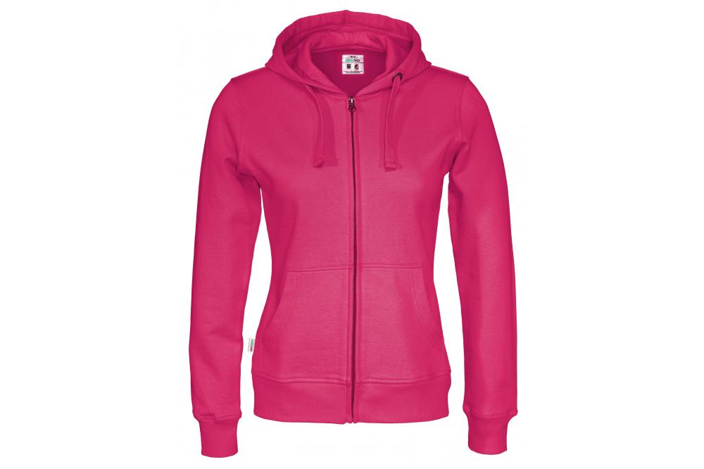 Cottover full zip hood lady F DarkCerise