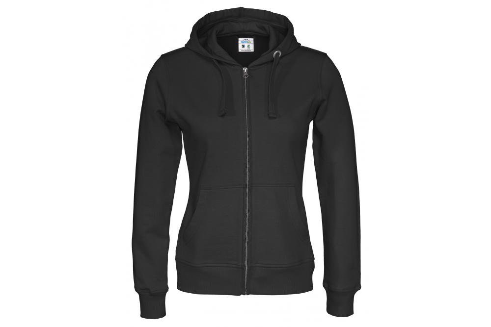Cottover full zip hood lady F black