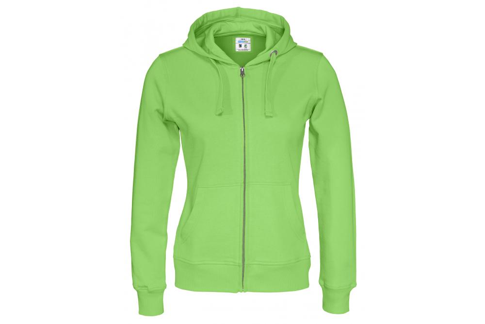Cottover full zip hood lady F green