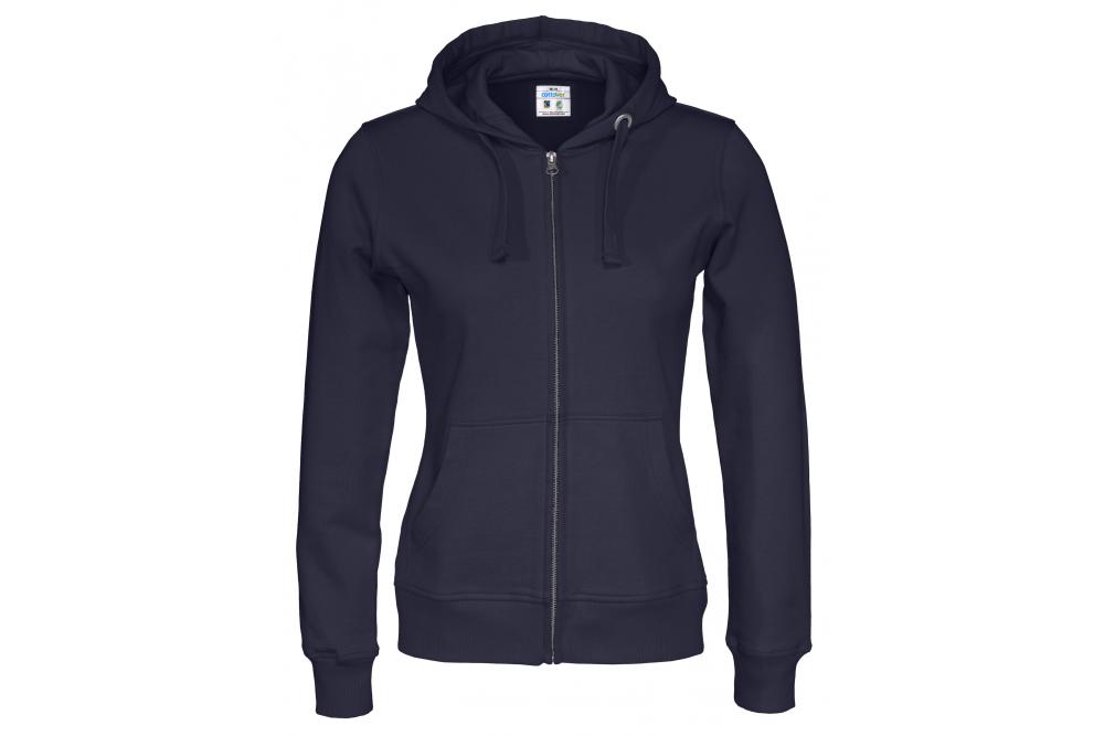 Cottover full zip hood lady F navy