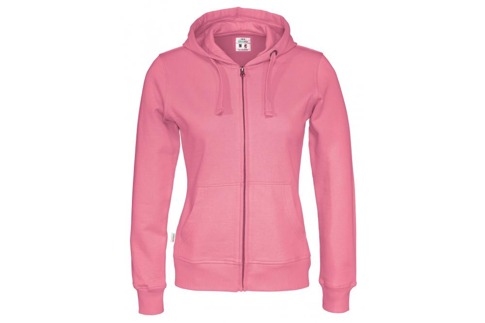 Cottover full zip hood lady F pink