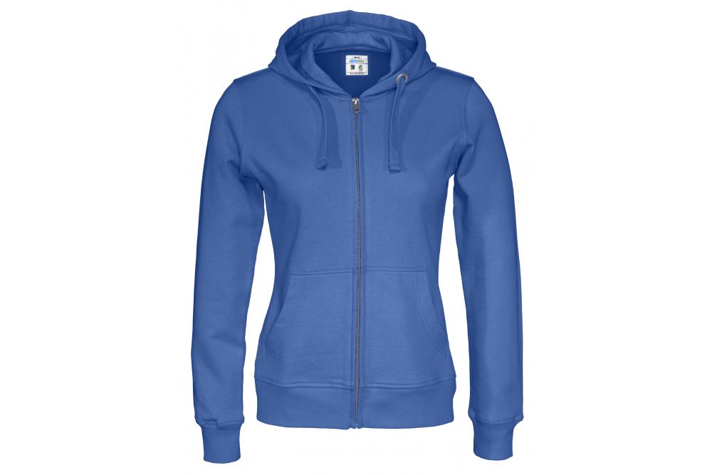 Cottover full zip hood lady F royalblue