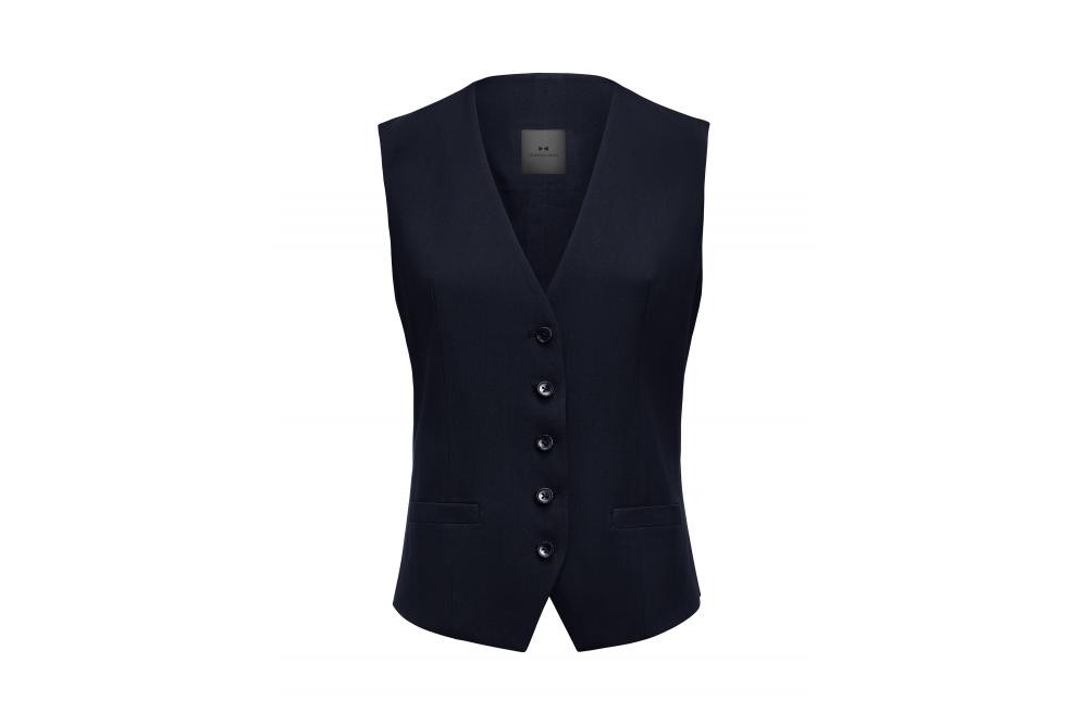 J.Harvest SignatureWomansVest front navy