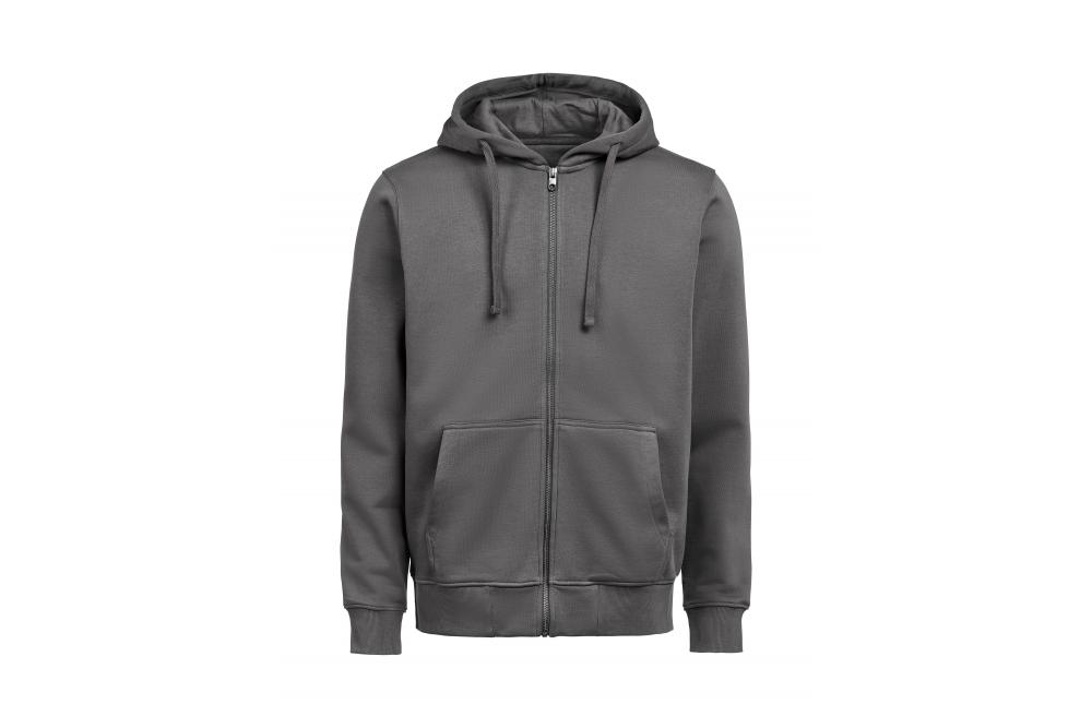 UM FullzipHoodieRegularFit front charcoal