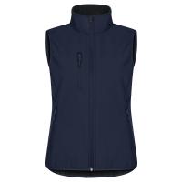 0200916 580 ClassicSoftshellVestLady DarkNavy front