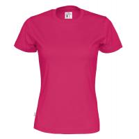 141007 435 r neck ss Tee lady F DarkCerise