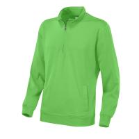 141012 645 cvc half zip unisex Green